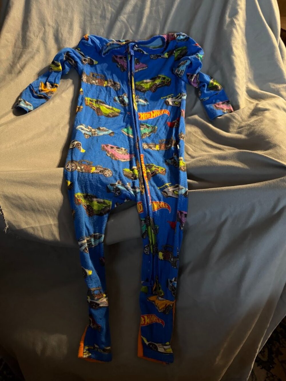 Posh Peanut x Hot Wheels Bamboo Convertible Sleeper 9-12M Blue